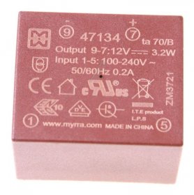Myrra Ei30 Printtrafos With 1 Output - 31,7x21,8x26,7mm Myrra Print-netzteil Ei30, 12-vdc, 3,2w
