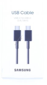 Samsung Charger For Mobile Phone - Suitable For Samsung Usb-c Zu Usb-c Kabel Ep-dx310 (3a) 1,8m, Black