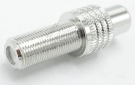 Axing Coax Plug/f-socket - Cfa 14-01 Adapter Koax-steckverbinder, Iec-stecker Auf F-buchse