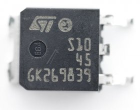 Stmicroelectronics Smd Diode - 45v-2x10a Smd-schottky Diode, Zweifach Cc, Dpak