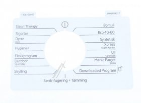 Operating Unit Screen - 1406199017 C00915221 Inlay [Arcelik]