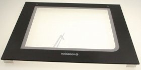 Oven outer Door - 44006178 Glass Exterieur+handle [Candy Hoover]