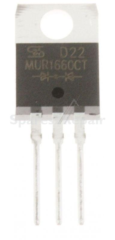 Taiwan Semiconductor Diode - 600v-2x8a Diode, Fast 50ns, Zweifach Cc, To-220