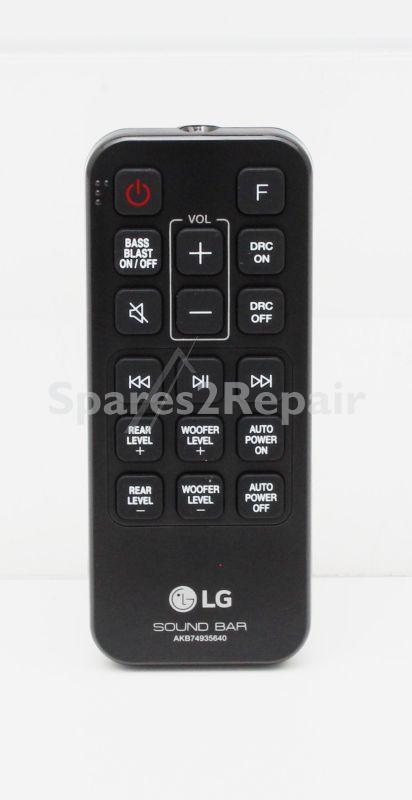 Lg Remote Control - Akb74935640 Remote Controller Assembly Ma5 Sqm4r Bk Soundbar Sqm4r Ohsung No Display Drc Optical Bass Blast