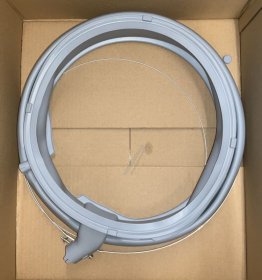 Door Seal Washing Machine - 20006035 Boot Gasket Suds Resistant With Lighting Nozzle Silver Grey (epdm) Grease-resistant - 772655 [Bosch Siemens]