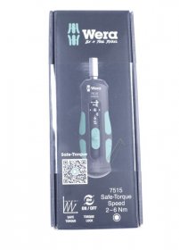 Wera Adjustable Torque / Ratchet Screwdriver - 7515 Kraftform Safe-torque Speed Drehmomentschraubendreher 2 - 6 Nm - 05075815001