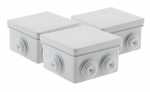 Inotech Humidor Box - Lot 3 BoÎtes Étanche CarrÉe 80x80x40mm Ip 55 - 120388