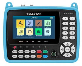 Telestar Aerial Tester - Satplus Light 5401251 Messgerat Fur Dvb-s-s2 Dvb-t-t2 (h 265) Und Dvb-c 4 3-zoll-lcd