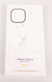 Mio By Mobilize Leather Bag Gsm - 80360 Mio White Marble Magsafe Compatible For Iphone 13-14-15