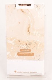 Mio By Mobilize Leather Bag Gsm - 29558 Mio Gold Marble Magsafe Compatible For Iphone 15 Pro Max