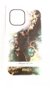 Mio By Mobilize Leather Bag Gsm - 29872 Mio Green Marble Magsafe-compatible For Iphone 16 Pro