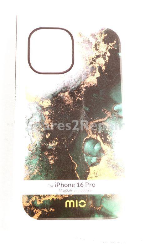 Mio By Mobilize Leather Bag Gsm - 29872 Mio Green Marble Magsafe-compatible For Iphone 16 Pro