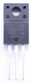 Diodes Incorporated Diode - 60v-2x10a Sbr20a60ctfp Diode Dual Cc To-220fp