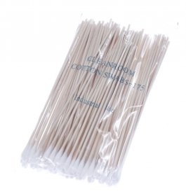 Ecs Workshop Service Aids - Cleaning Swabs 561 100 Cleaning Sticks Made Of Wood With Twisted Cotton Head 100 Pieces