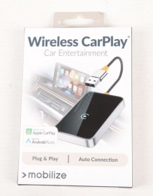 Mobilize Wireless Transmitter - 81127 Mobilize Premium 2in1 Adapter For Wireless Apple Carplay-android Auto Black