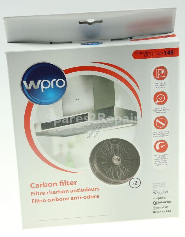 Carbon Filter - C00384667 484000008780 Amc145 - Carbon Filter Type 145 Wpro (x2) [Whirlpool Indesit]