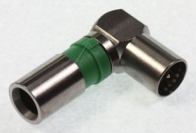 Axing F-plug - Cfs 100-48 F-compression-stecker, Quickfix Abgewinkelt Nitin