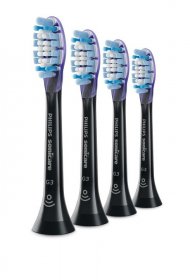 Philips Saeco Tooth Brush - Hx9054-33 Premium Gum Care Replacement Brushes Black 4 Pcs