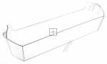 Gorenje Fridge Freezer Door Storage Shelf - 196691 - 54N-H90A 060