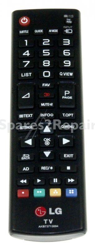 Lg Ir remote Control - Akb73715694 Remote Control