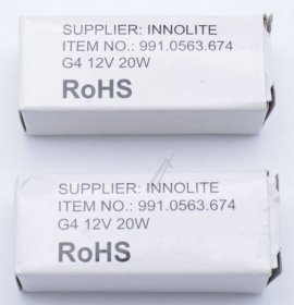 Faber G4 Halogen Lamps - 133 0565 492 Halogen Lamp G4 12v 20w 2900k (2 Pieces)