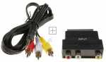 Technisat Phono Plug-jack Plug - 0000-3649 Av Adaptor Kit - Jack-scart For Technisat Receiver