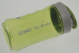 Domo Mixer / Blender Bowl - Beker Met Drinktuit 300ml Groen