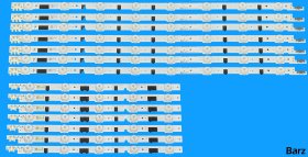 Samsung 40 inch Full LED Backlight Array - D2GE-400SCA-R3 + D2GE-400SCB-R3 - 2013SVS40F L + R - UE40F