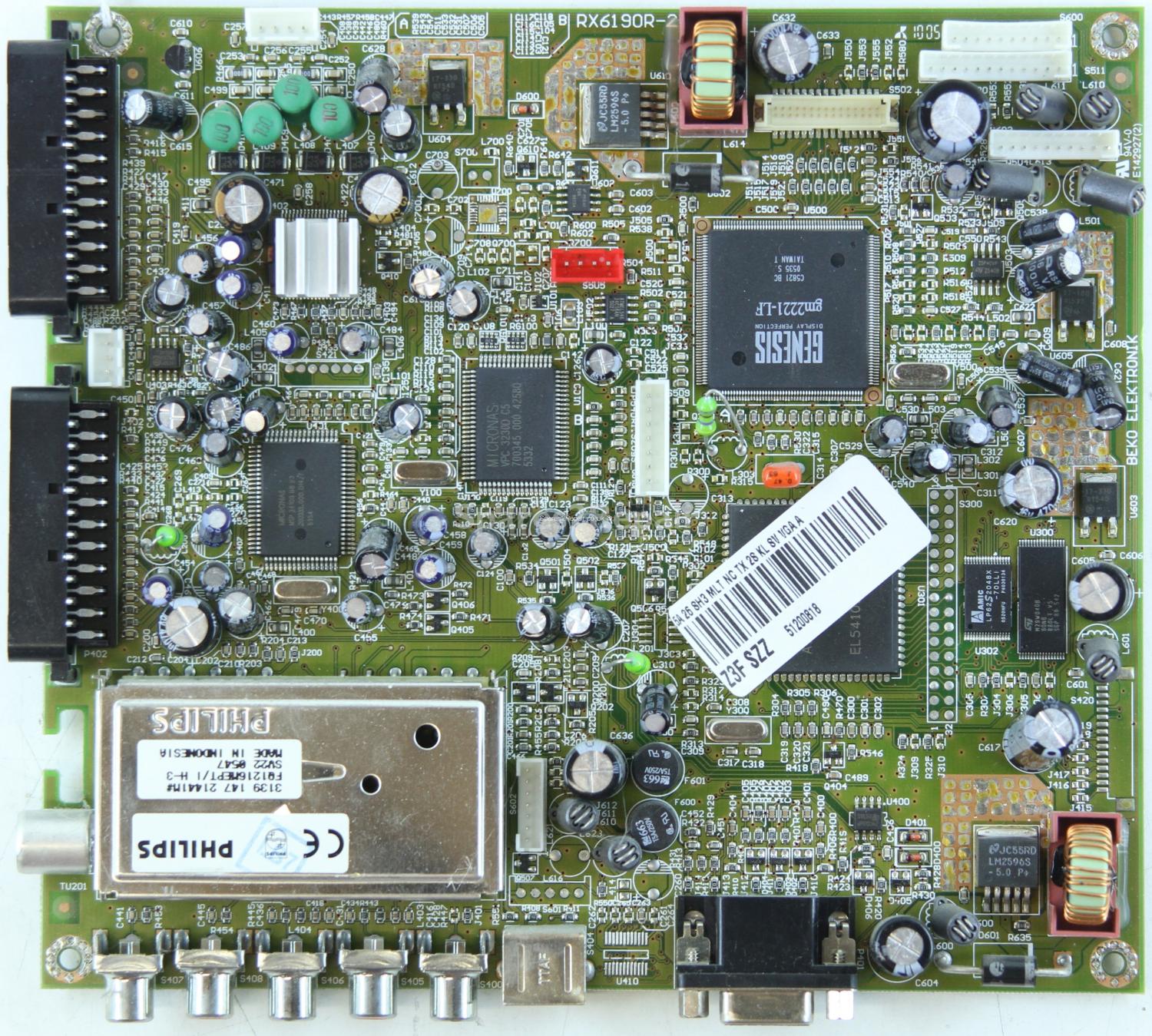 Beko 26 Inch - Main AV - RX6190R-2 - Z3F SZZ