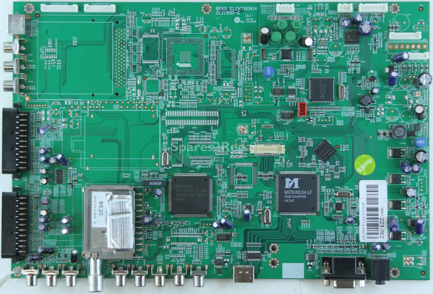 Beko 26WLB520HD - Main AV - Z1J190R-6 - Z3U EZZ