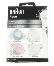 Braun Vacuum Cleaner Nozzle - Se80m Face Ersatzbursten Se80-m 4er-set Aufsatz-mix