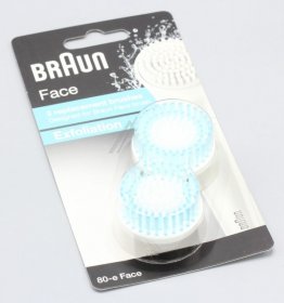 Braun Vacuum Cleaner Nozzle - Se80e Braun Face Exfoliation Brush Head (x2)