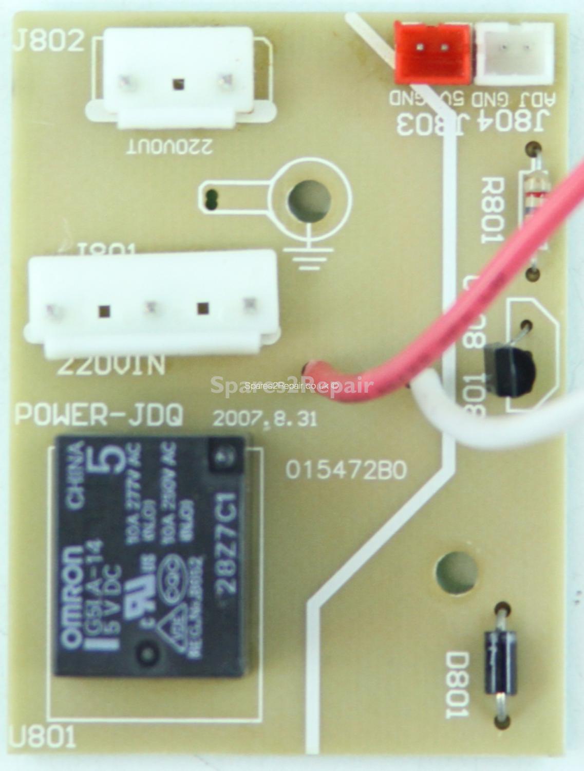 Cello C2673DVB - Input Board - POWER-JDQ - Q801 8050 - 220VIN