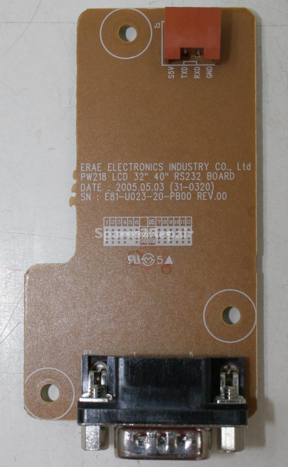 Erae ELT4000AP - Input Board - RS232 - PW218 - E81-U023-20-PB00 - REV 00