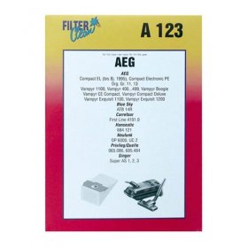 Filterclean Vacuum Cleaner Bags - A123 Dust Bags X 5