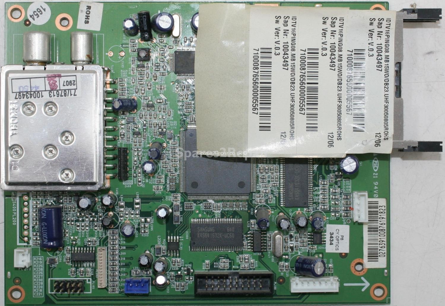 Finlux 42FLD745 - Card Reader - 16PING08 - IDTV16PING08.MB15W0-DB23.UHF30050805