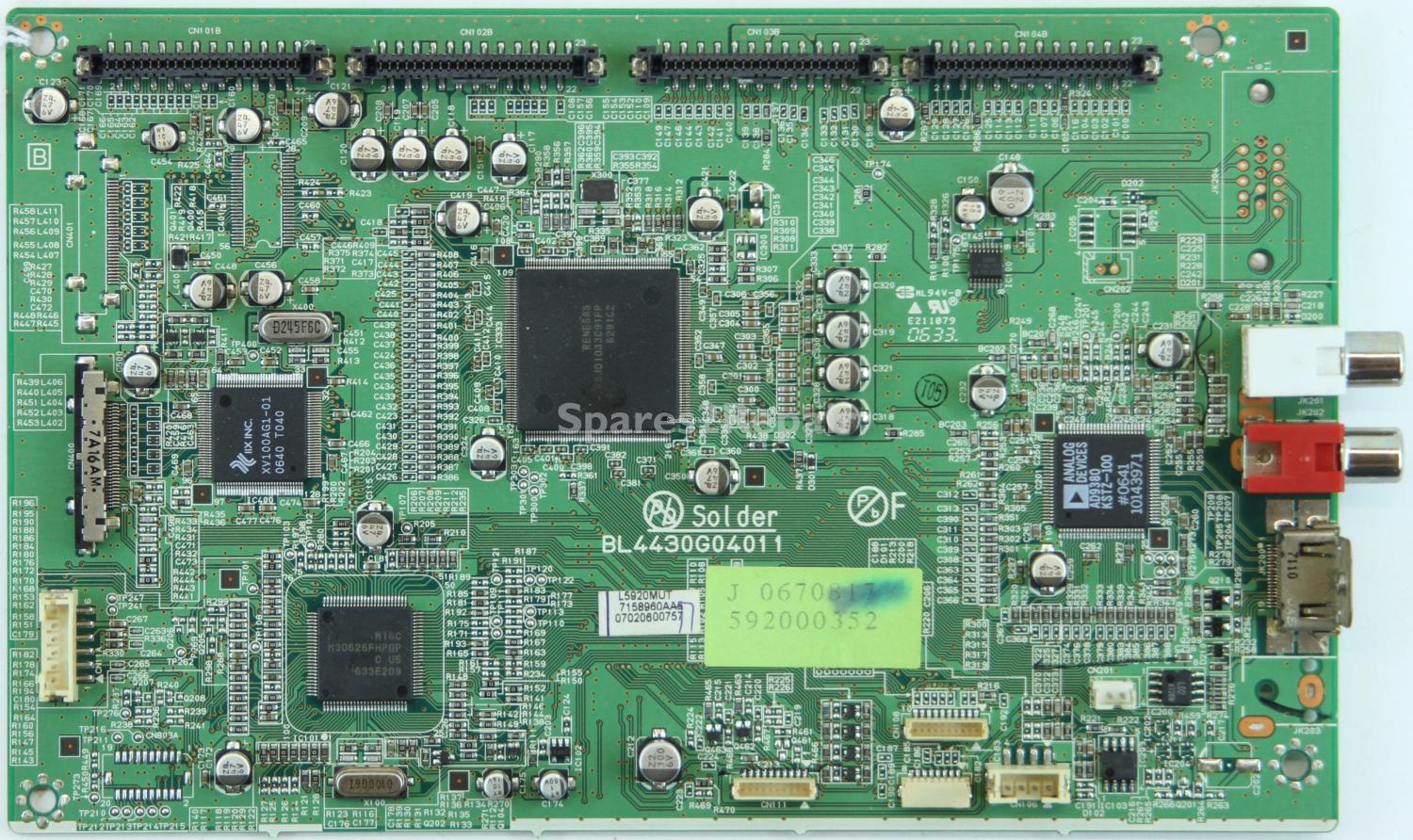 Funai LCD-B3206 - Board - BL4430G04011 - J 0670817 - L5920MUT - 7158960AA5 - 07020600757