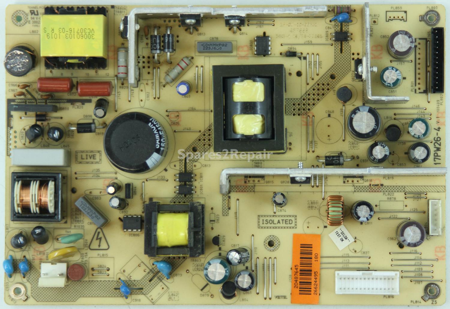 Grundig GU26HDLCD - PSU - 20487645 - 17PW26-4 - V.1 - 100409