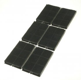 Carbon Filter - C00094511 Kohlefilter Rechteckig 6 Teile [Whirlpool Indesit]