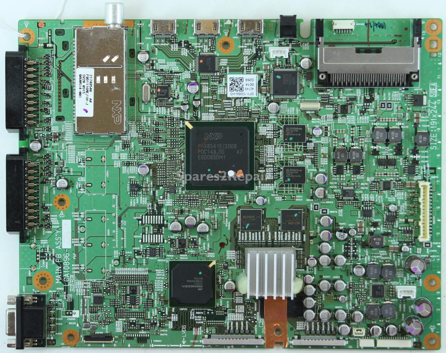 JVC LT-37DV1BJ - Main AV - LCA10896-001A - SFY-1006A-H3 - LCB10896 -001A