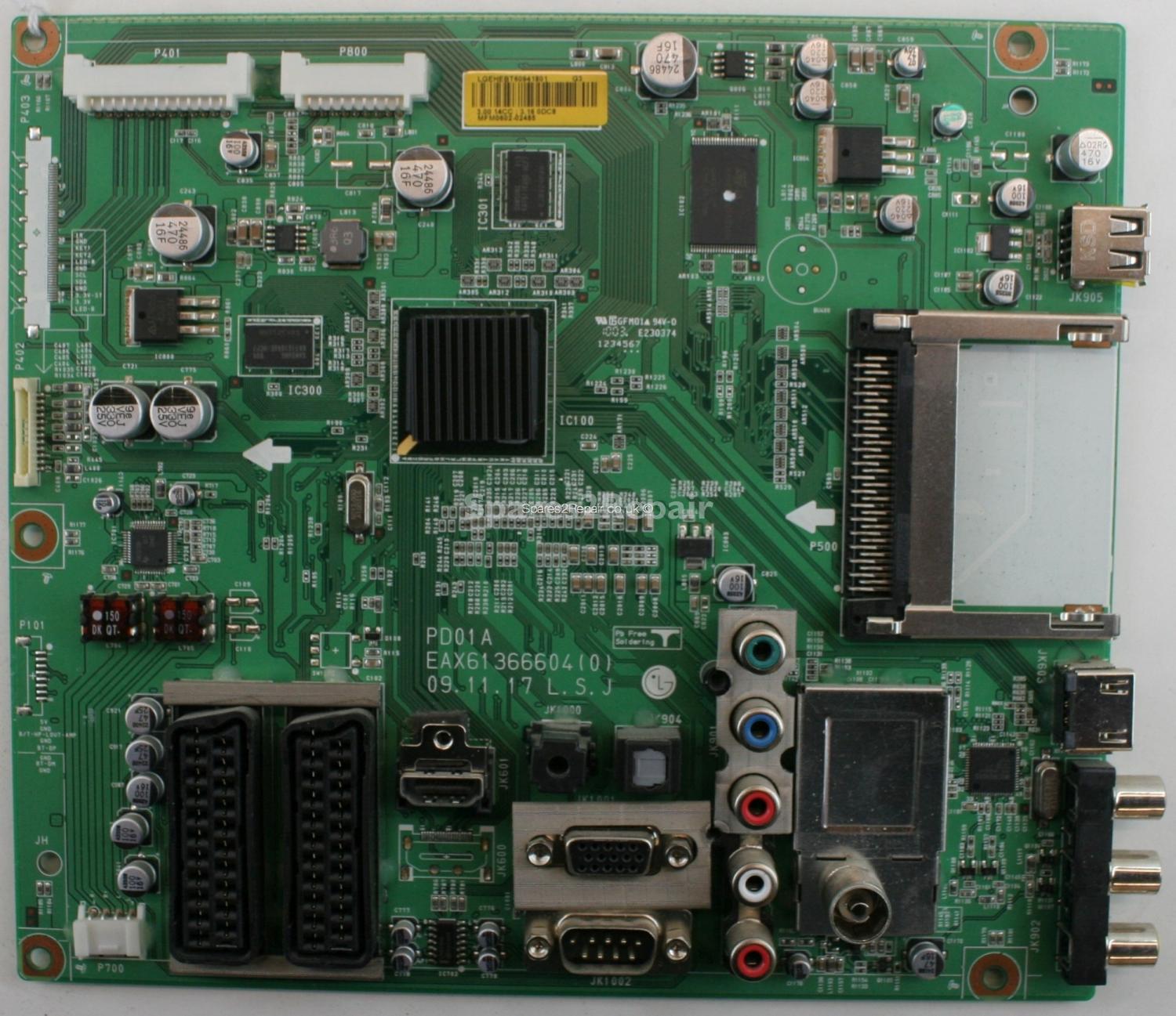 LG 42PJ550 - Main AV - EAX61366604(0) - EBT60941801 - PD01A