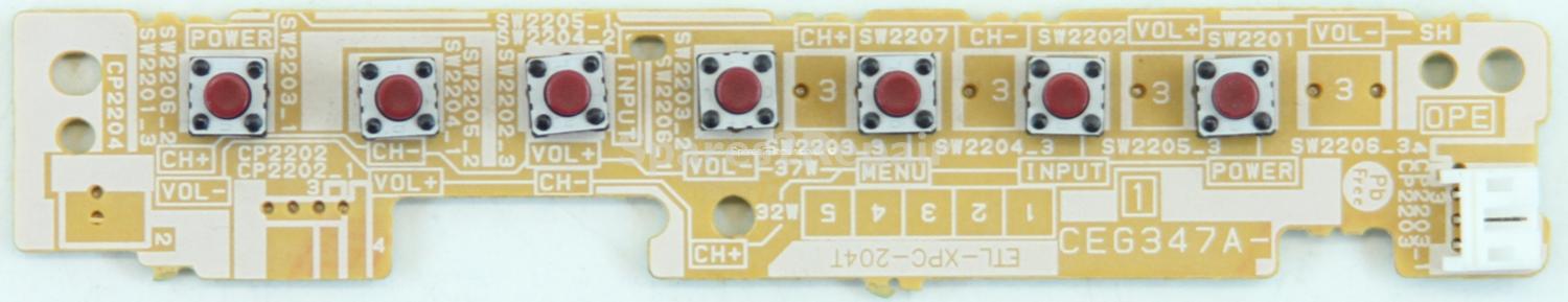 Orion TV26RN10D - Buttons - CEG347A - ETL-XPC-204T