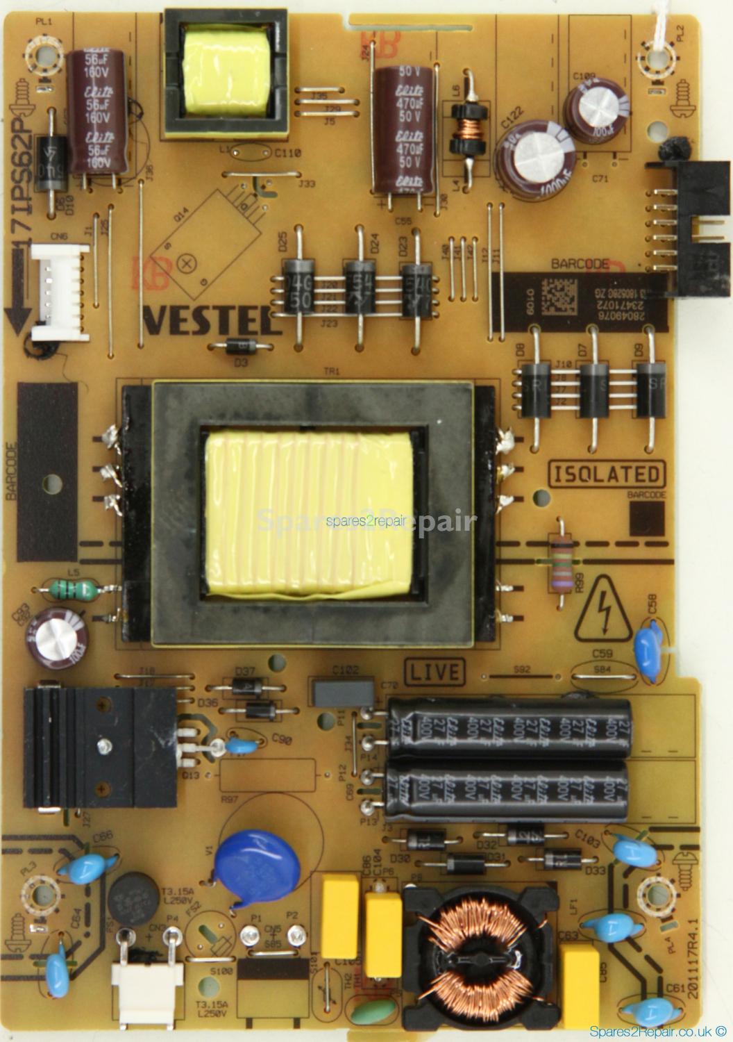 Panasonic TX-43FS352B - PSU - 23471072 - 17IPS62P