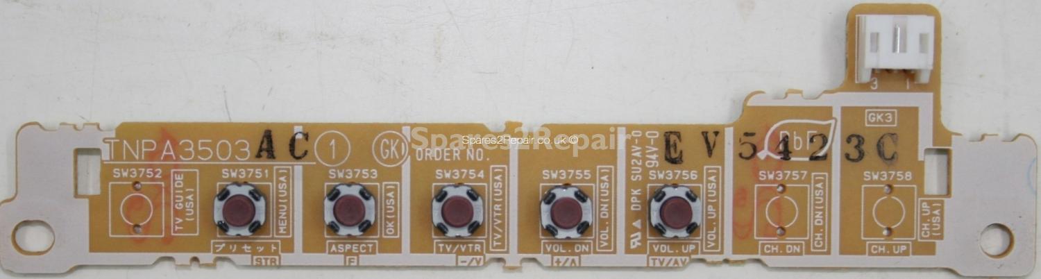 Panasonic TH-37PV500B - Buttons - TNPA3503 AC