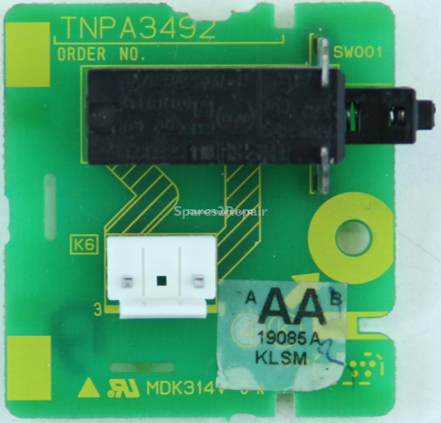 Panasonic TX-26LXD50 - Power Button - TNPA3492