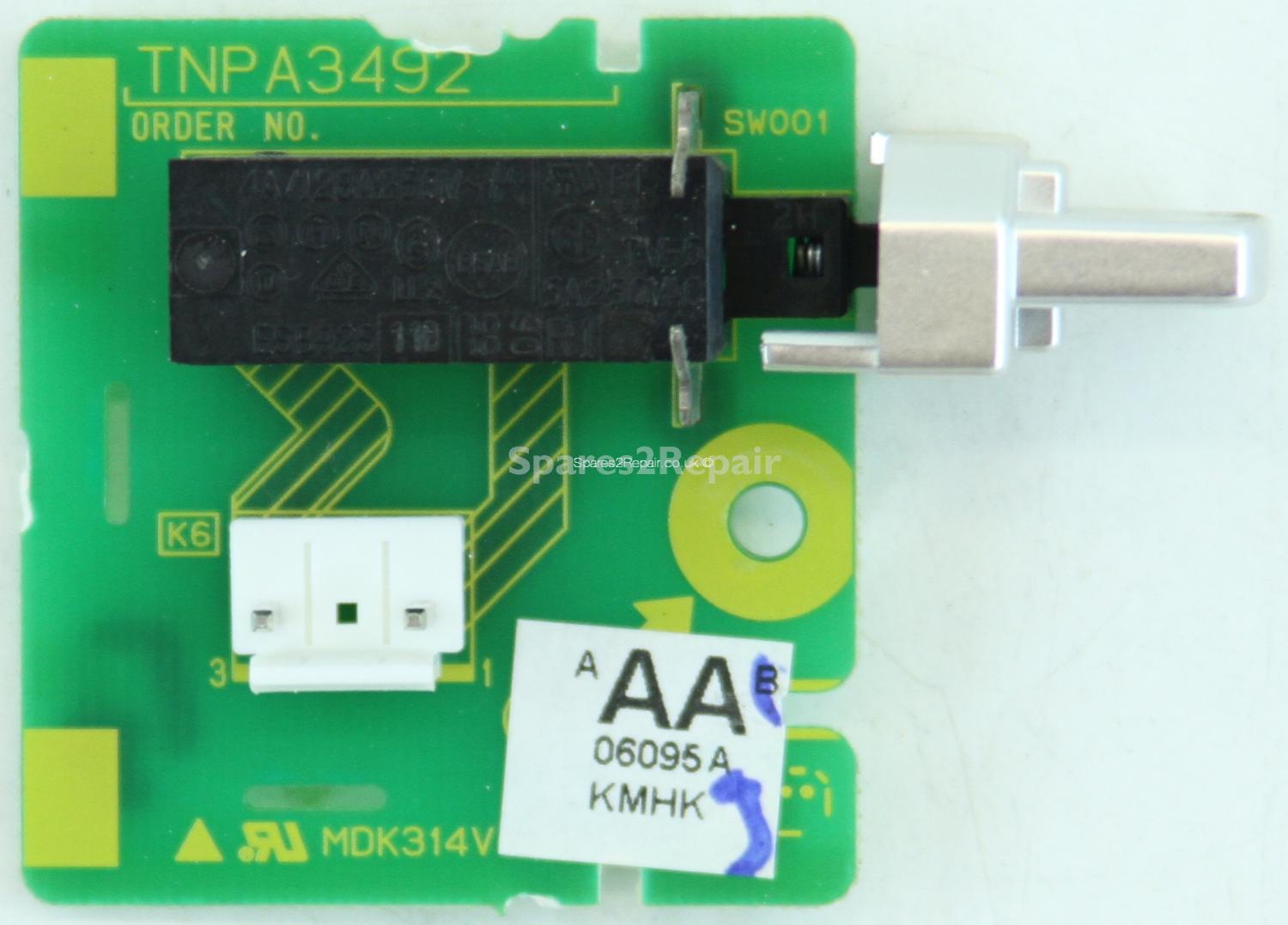 Panasonic TX-26LXD52 - Power Button - TNPA3492