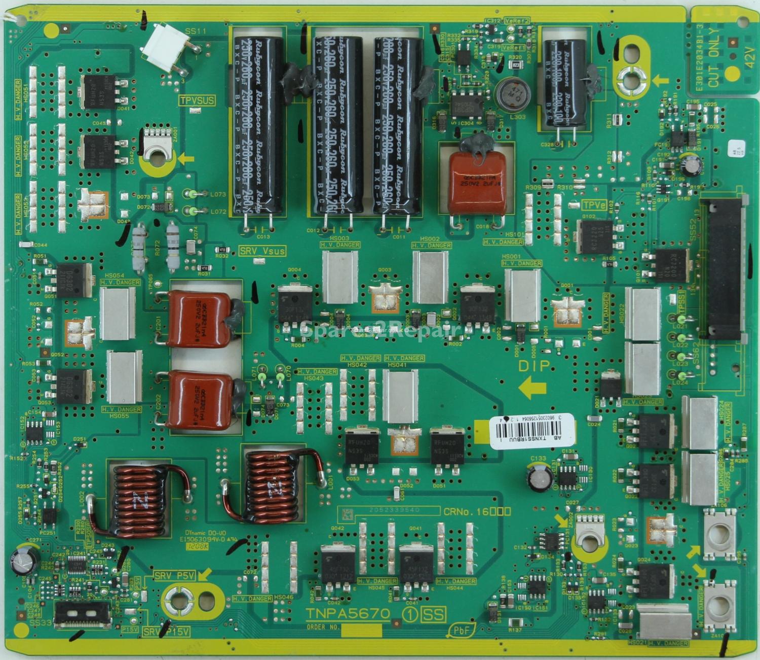 Panasonic TX-P50ST50B - XSUS - TNPA5670 SS - TXNSS1RBUU AB