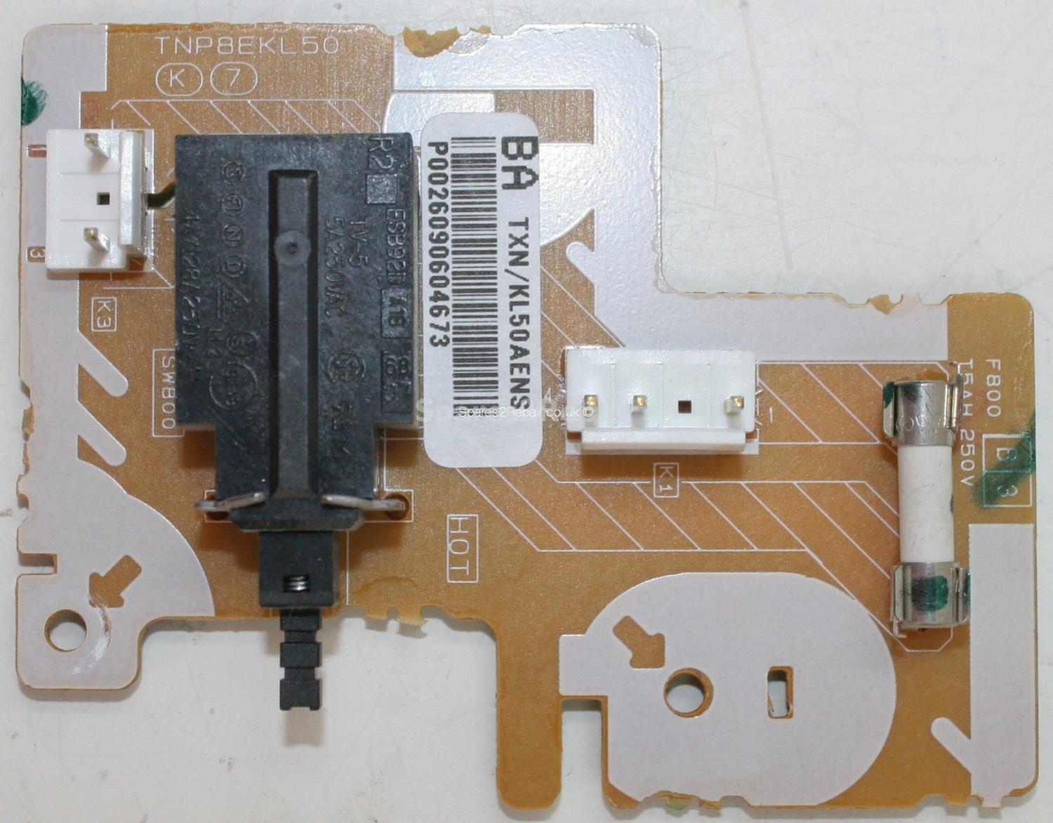 Panasonic TX-32LXD60A - Power Switch - TNP8EKL50 - TXN/KL50AENS