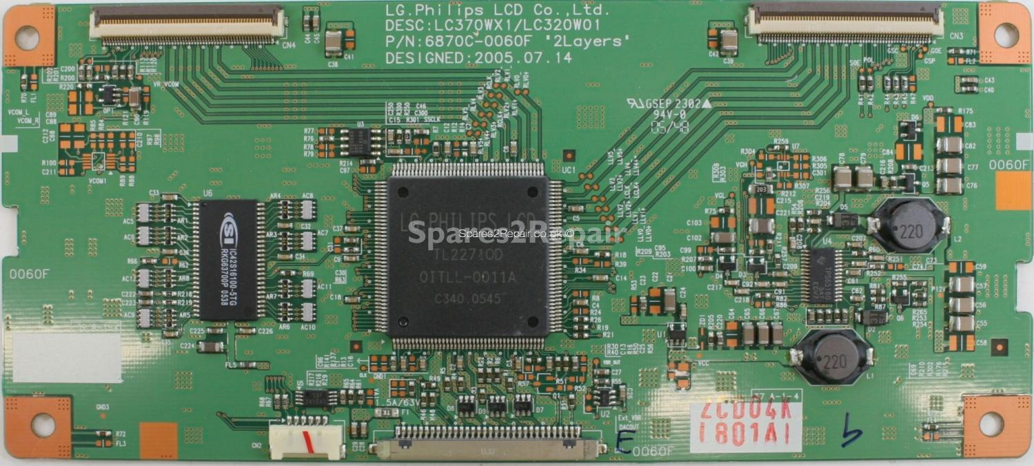 Philips 37PF5520D/10 - LVDS - 6870C-0060F - 6871L-0801A - LC370WX1 - LC320W01