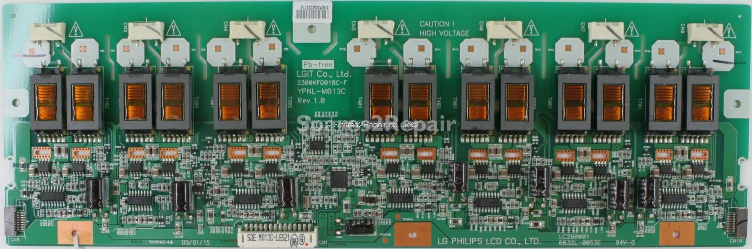 Philips 26PF9946/12 - Inverter - 2300KFG018C-F - YPNL-M013C Rev1.0 - LC260W01 - 6632L-0053E